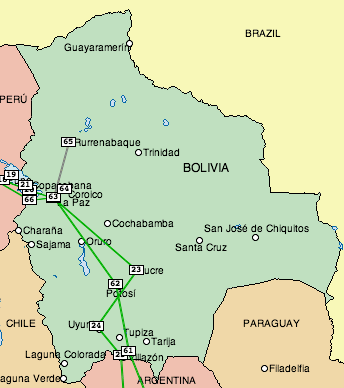 Bolivia map