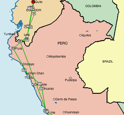 Northern Peru map