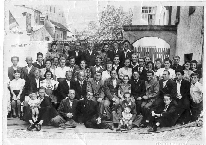 A Large Group Photograph of Survivors in 1946